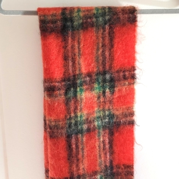 Vintage Mohair Plaid scarf extra long - Picture 3 of 6